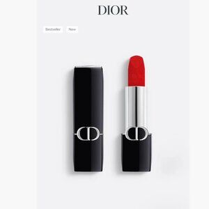 MSRP $50 | Dior Rouge Dior Refillable Lipstick – 999 Velvet Finish – NWOB